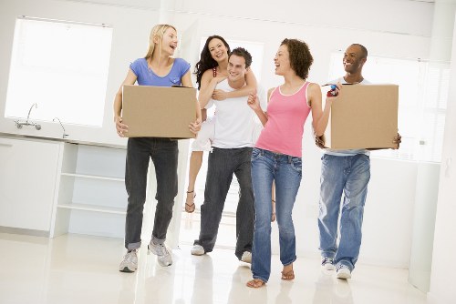 Student storage options in Brent with packed boxes