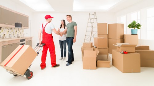 Neatly arranged storage space for personal and business items