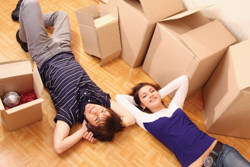Professional team loading items for small removals in Brent